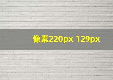 像素220px 129px